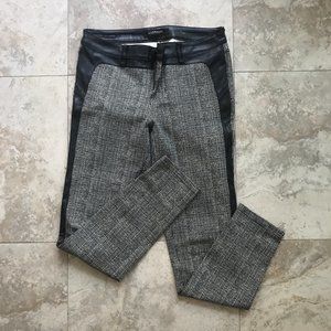 Liverpool Felicia Leggings Plaid & Pleather Size 8